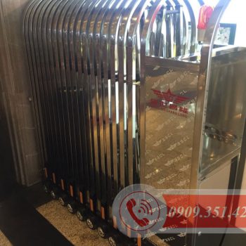 CỔNG XẾP INOX 304 KÉO TAY NHƯ THẾ NÀO