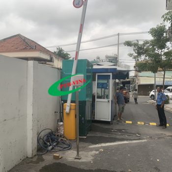 Lắp hệ thống barie tự động tại KDC Lux Home Gardens