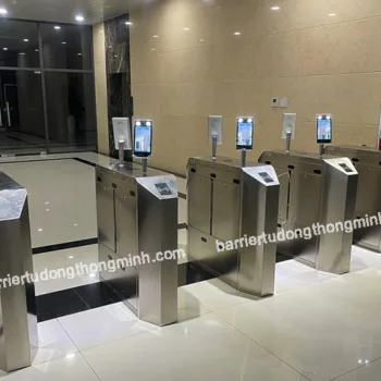 mẫu cổng flap barrier kiểm soát ra vào