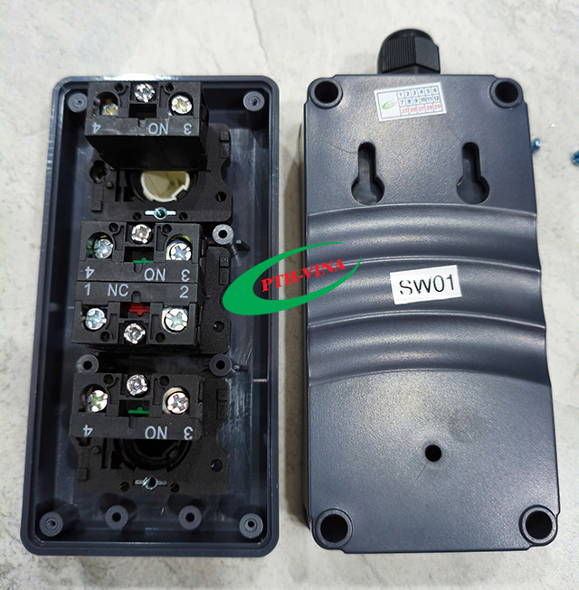 Cấu tạo mạch bên trong nút nhấn barie bisen