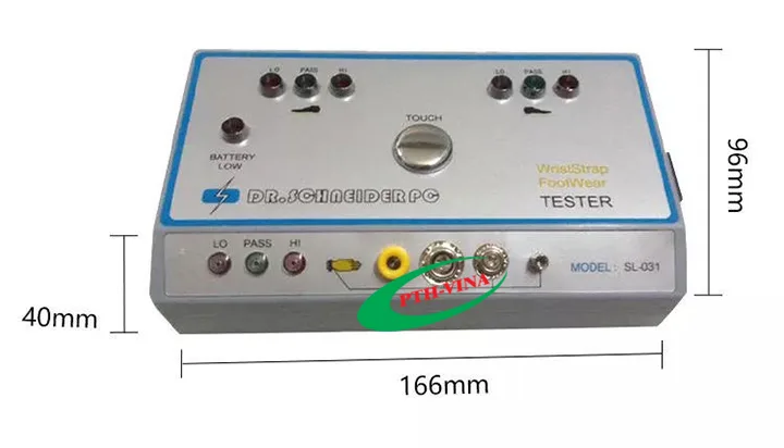 Kích thước máy kiểm tra tĩnh điện