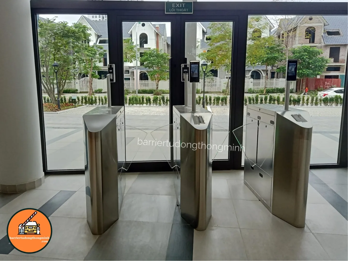 cổng flap barrier check in sự kiện tại Vĩnh Long