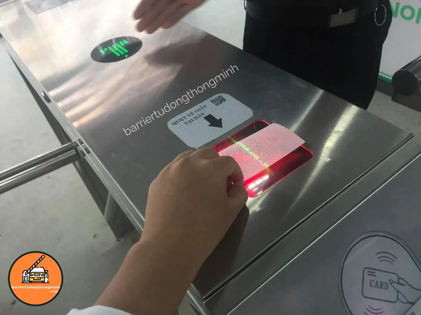 cổng soát vé tại TP. Cần Thơ bằng mã QR