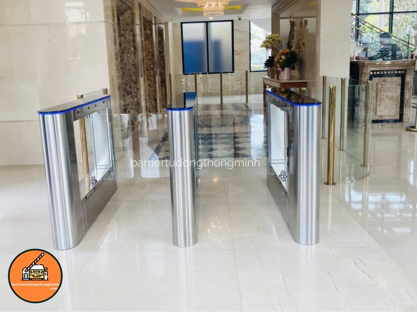 cổng swing barrier check in sự kiện tại Vĩnh Long