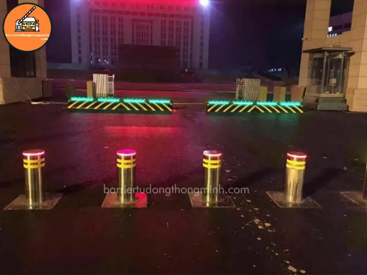 lắp bollard chắn xe tại an giang