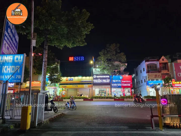 lắp barie lối vào bệnh viện tại vĩnh long