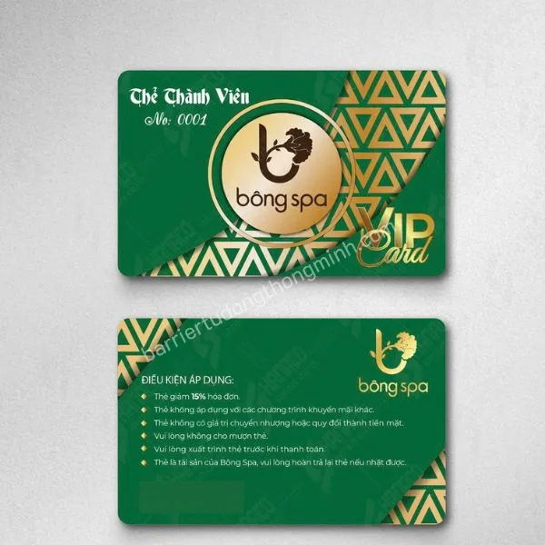 thẻ cơ sở massage