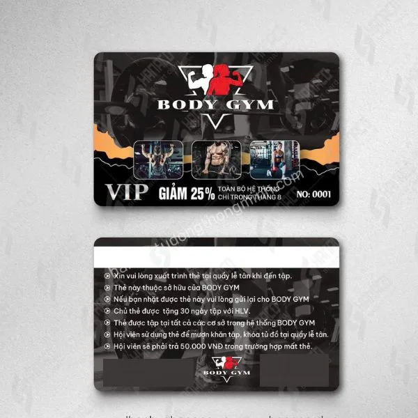 thẻ từ phòng gym