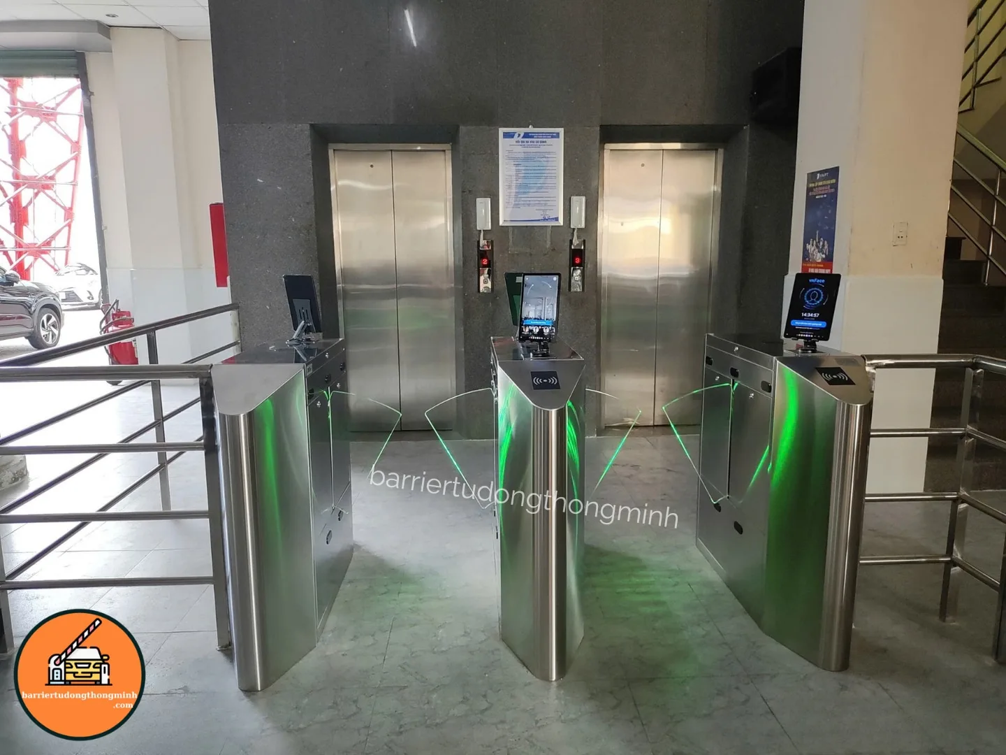 cổng flap điểm danh trường học Quảng Ngãi