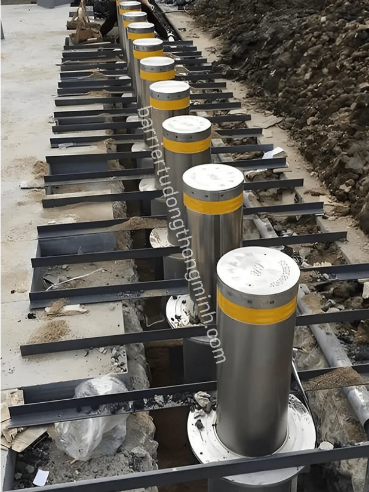 đơn vị lắp trụ bollard chắn xe