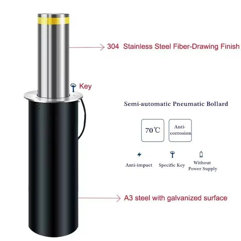 trụ bollard bán tự động