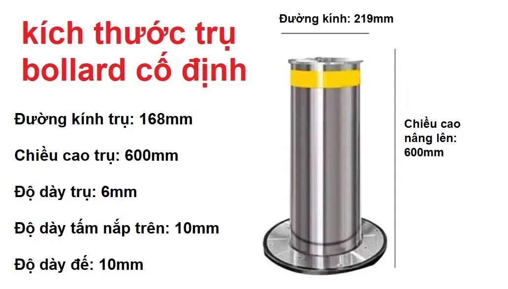 trụ bollard cố định
