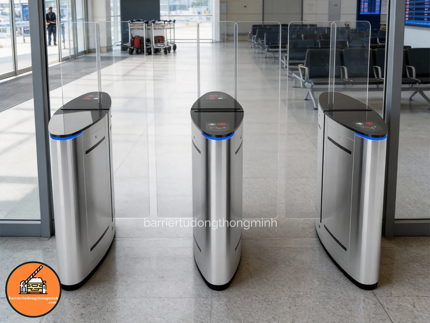 cổng swing kiểm soát ra vào sân bay