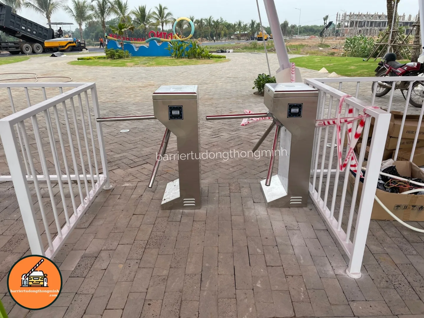 cổng soát vé tại Đồng Tháp