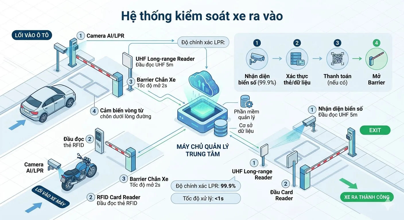 định nghĩa hệ thống kiểm soát xe ra vào