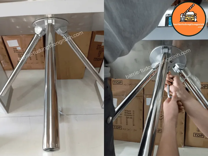 tháo ốc và chốt tay xoay 3 chấu